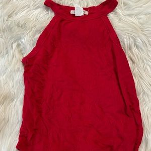Medium Red Ribbed Tank